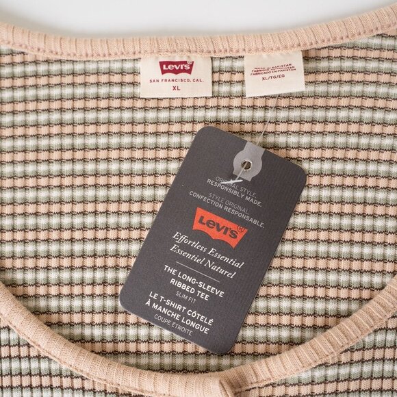 Levi's Snap Button Top Long Sleeve Striped Britt - Picture 6 of 12